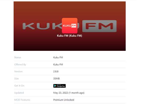 Kuku FM MOD APK