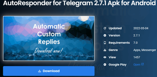 AutoResponder for Telegram