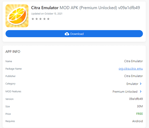 Citra Emulator MOD APK