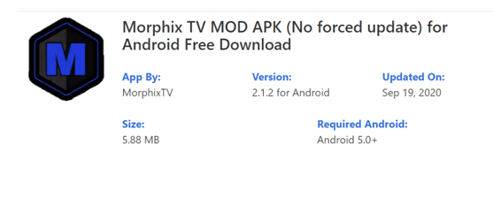 Morphix TV APK